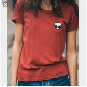 Brandy Melville alien patch T-shirt